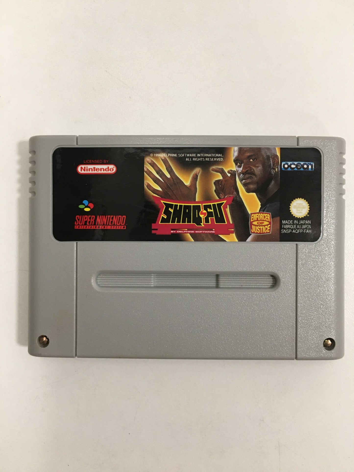 Shaq fu super Nintendo boîte notice sans cale