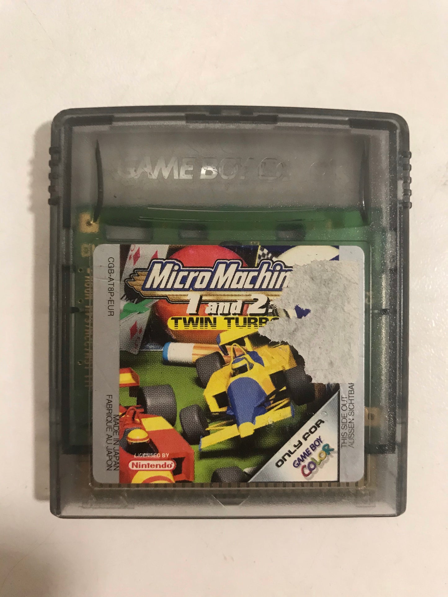 Micro machines 1 and 2 twin turbo Nintendo Game boy color avec notice